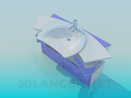 3d модель Раковина с выдвижными ящиками – превью 3d модель Раковина с выдвижными ящиками – превью