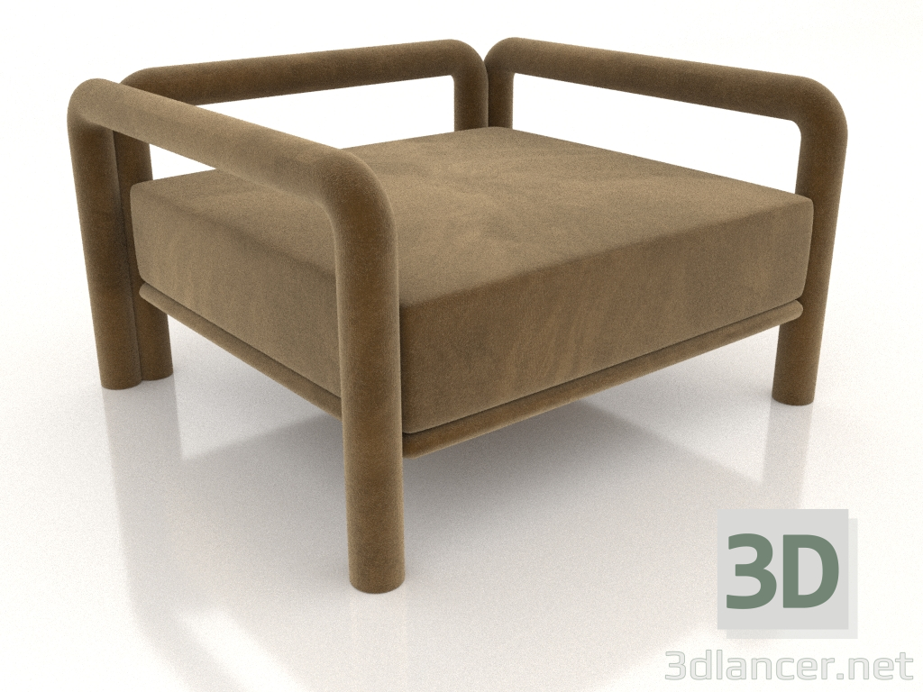 modello 3D Poltrona lounge vagante (2) - anteprima