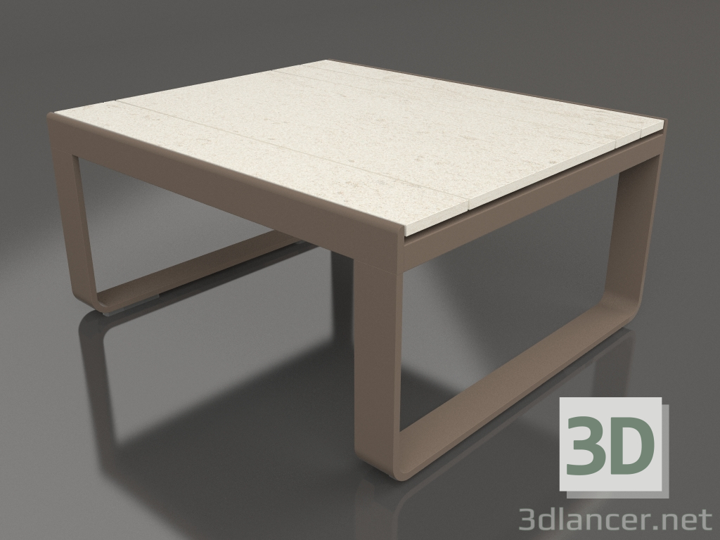 modèle 3D Table club 80 (DEKTON Danae, Bronze) - preview