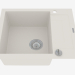 3d model Sink, 1 bowl with a wing for drying - alabaster Rapido (ZQK A11A) - preview