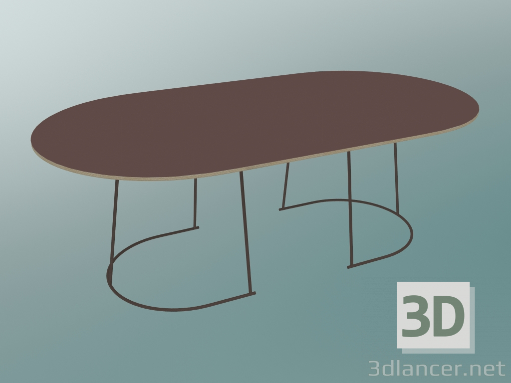 modello 3D Tavolino Airy (grande, prugna) - anteprima