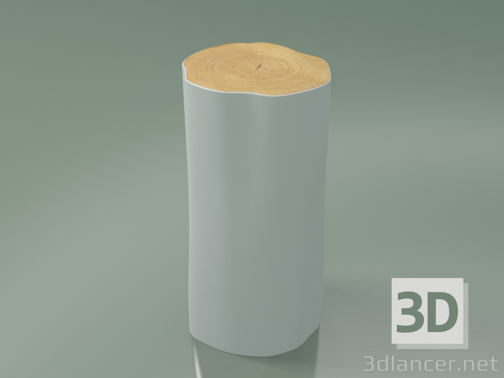modello 3D Tronco sezione faggio (M, bianco lucido) - anteprima