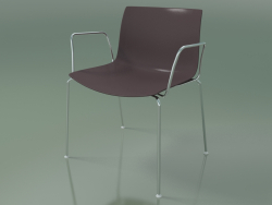 Cadeira 0201 (4 pés, com braços, polipropileno PO00404)