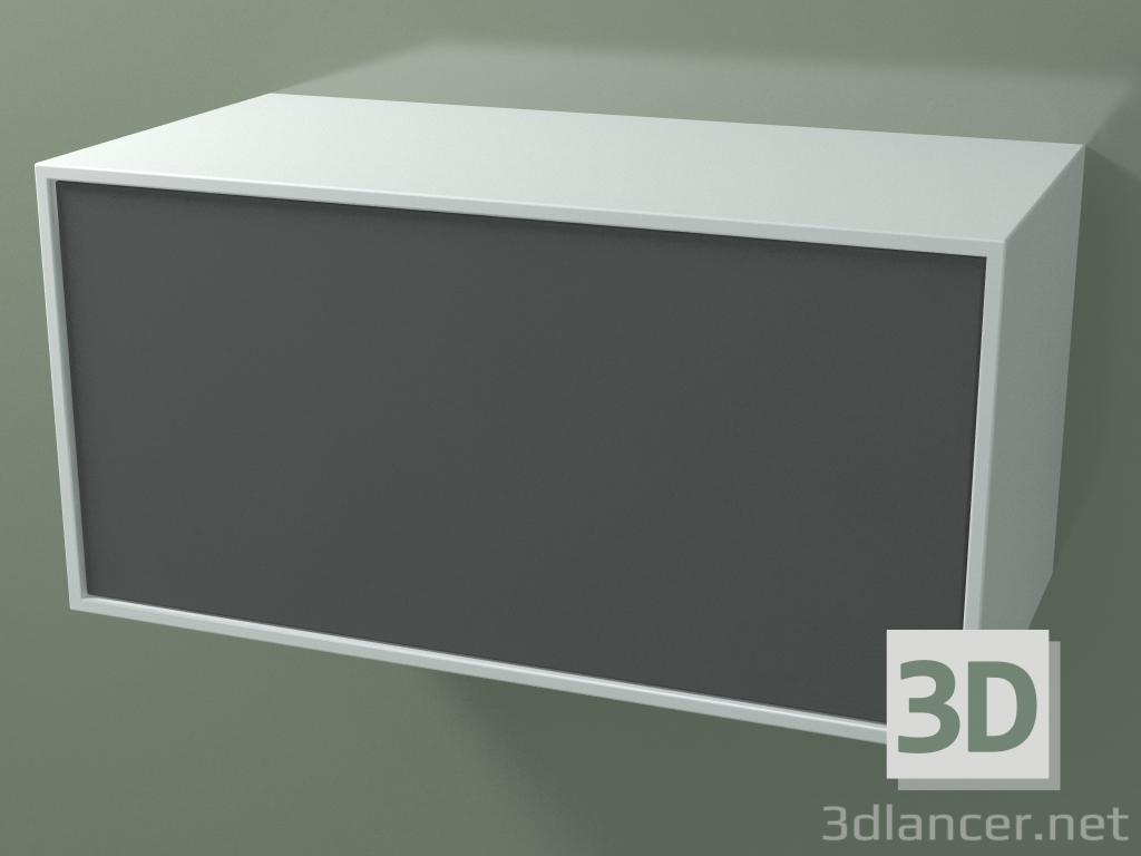 3D Modell Box (8AUСВА01, Gletscherweiß C01, HPL P05, L 72, P 36, H 36 cm) - Vorschau