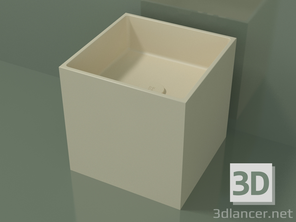 3D Modell Arbeitsplatte Waschbecken (01UN12101, Knochen C39, L 36, P 36, H 36 cm) - Vorschau