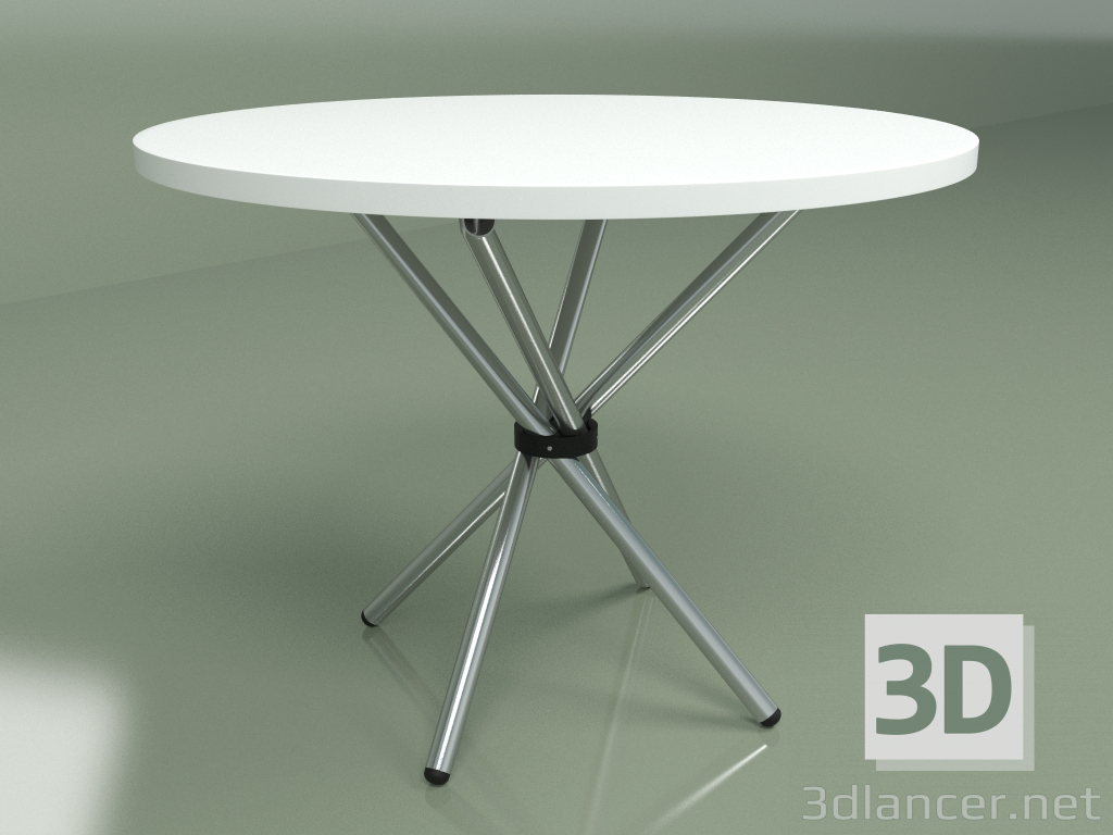 3D modeli Yemek masası Buket çapı 100 (beyaz) - önizleme