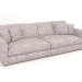 3d модель 3-місний диван Sense (Light Grey Soft) – превью