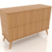 3d model Chest of drawers 3 1200x400x800 mm (natural oak) - preview