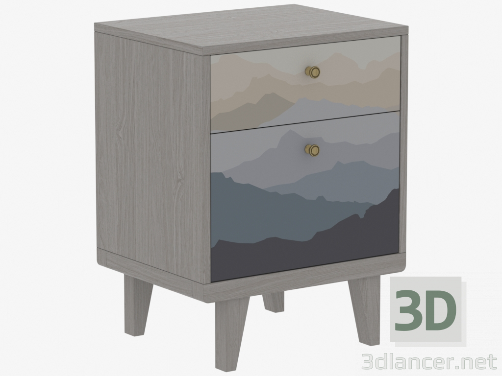 3d model Bedside nightstand THIMON (IDC008004021) - preview
