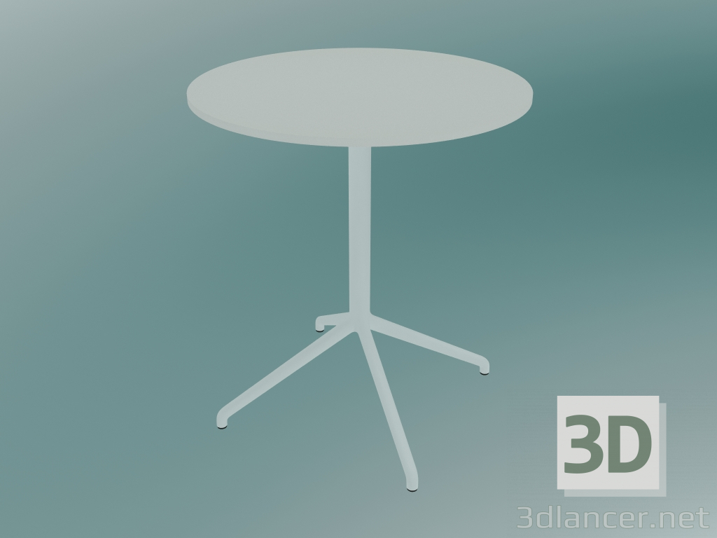 modèle 3D Table de café Still (Ø65, H 73 cm, Blanc) - preview