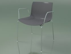 कुर्सी 0201 (4 पैर, आर्मरेस्ट, पॉलीप्रोपाइलीन PO00412)