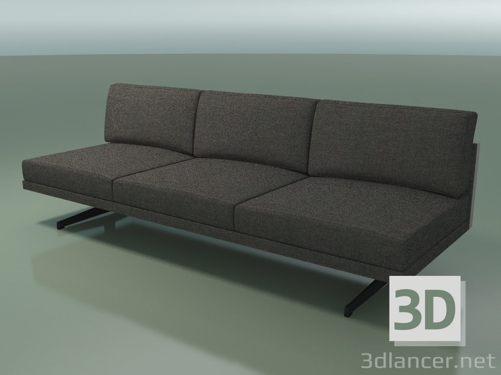 3d model Central module 5248 (H-legs, two-tone padding) - preview