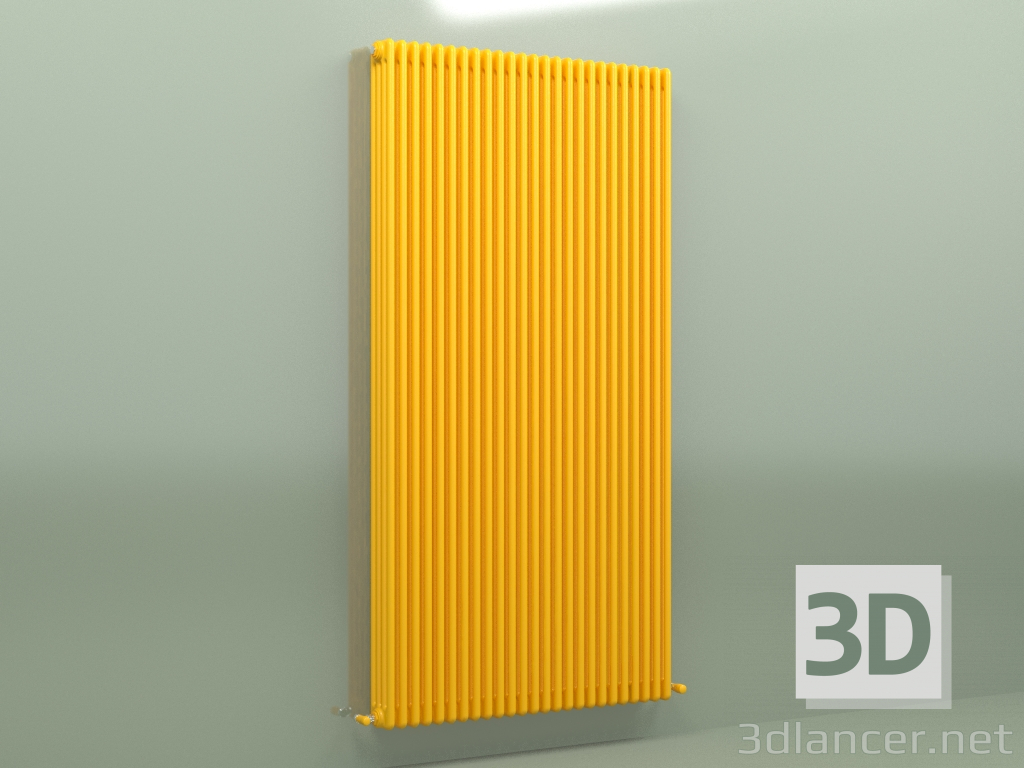 modello 3D Radiatore TESI 4 (H 2200 25EL, giallo melone - RAL 1028) - anteprima