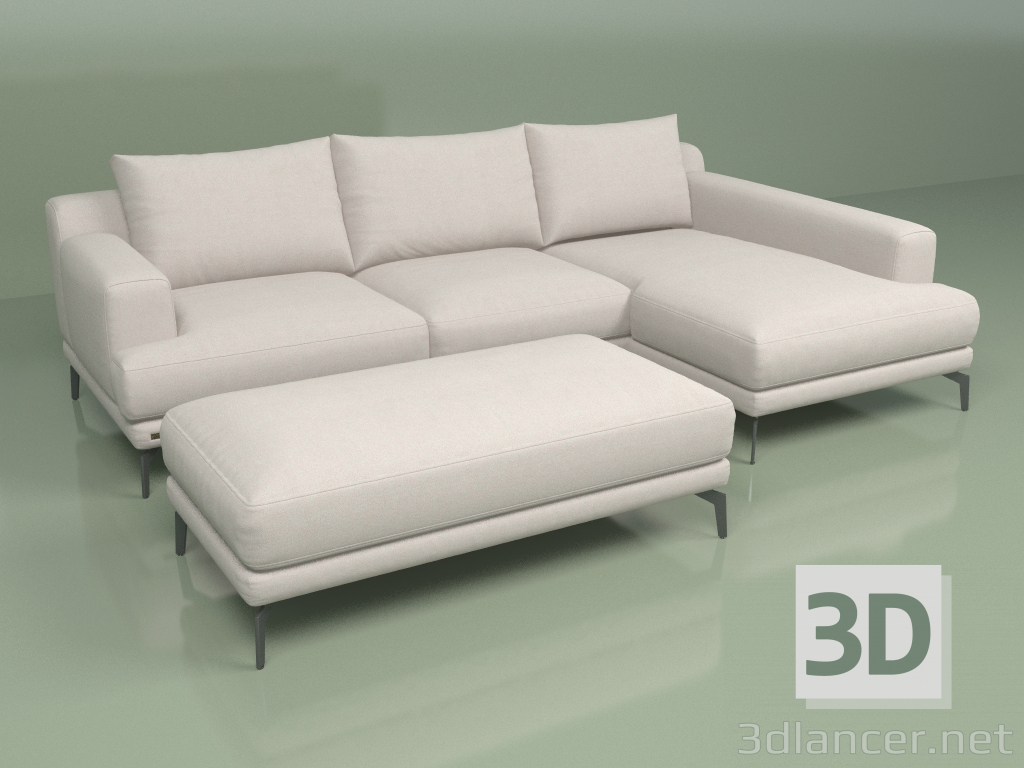 3D Modell Modulares Sofa Sydney (C4Lv + C01Pr + C8) - Vorschau
