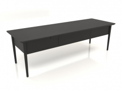 कॉफी टेबल जेटी 012 (1660x565x500, लकड़ी का काला)