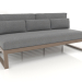 3D Modell Modulares Sofa, Abschnitt 4, hohe Rückenlehne (Bronze) - Vorschau