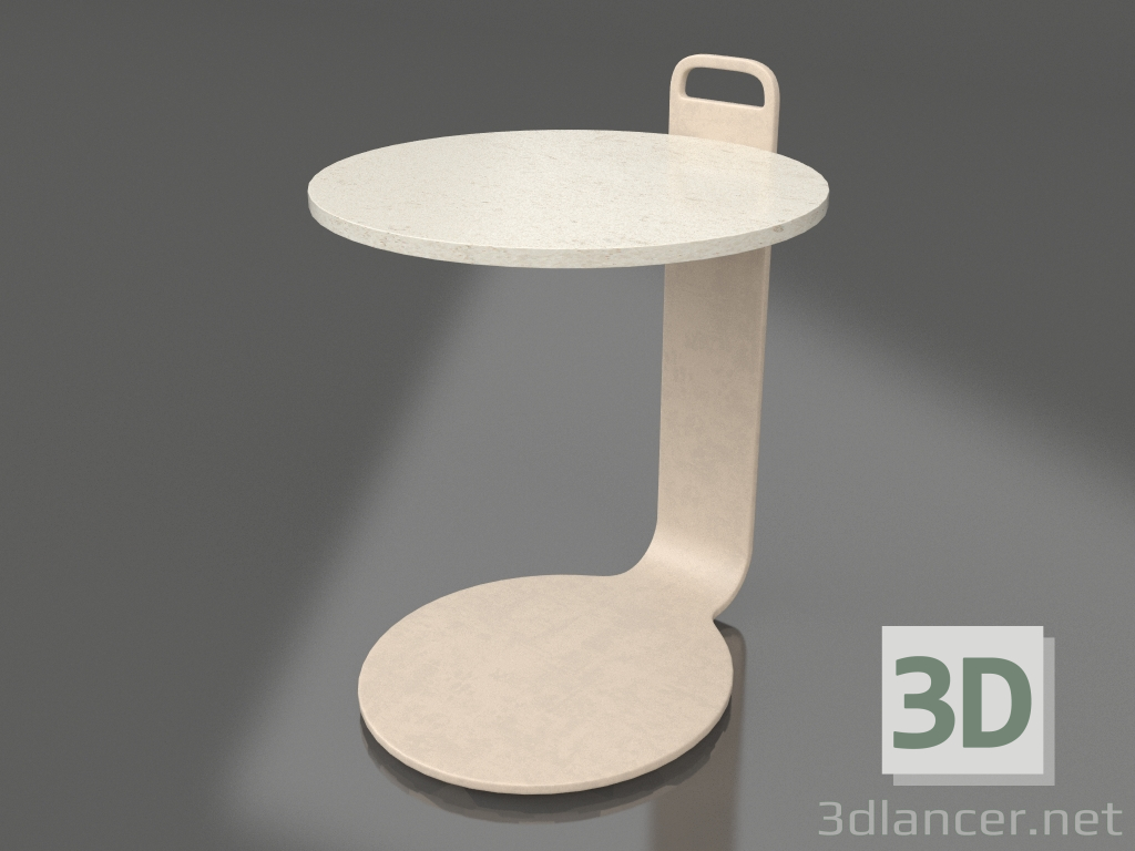 3d модель Стол кофейный Ø36 (Sand, DEKTON Danae) – превью