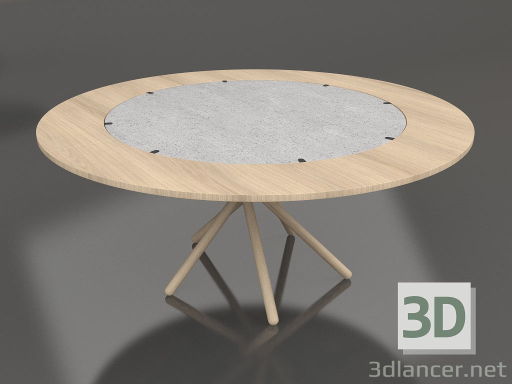 modèle 3D Table à manger Hector 120 (Extra Leaves Light 120 - 170) - preview