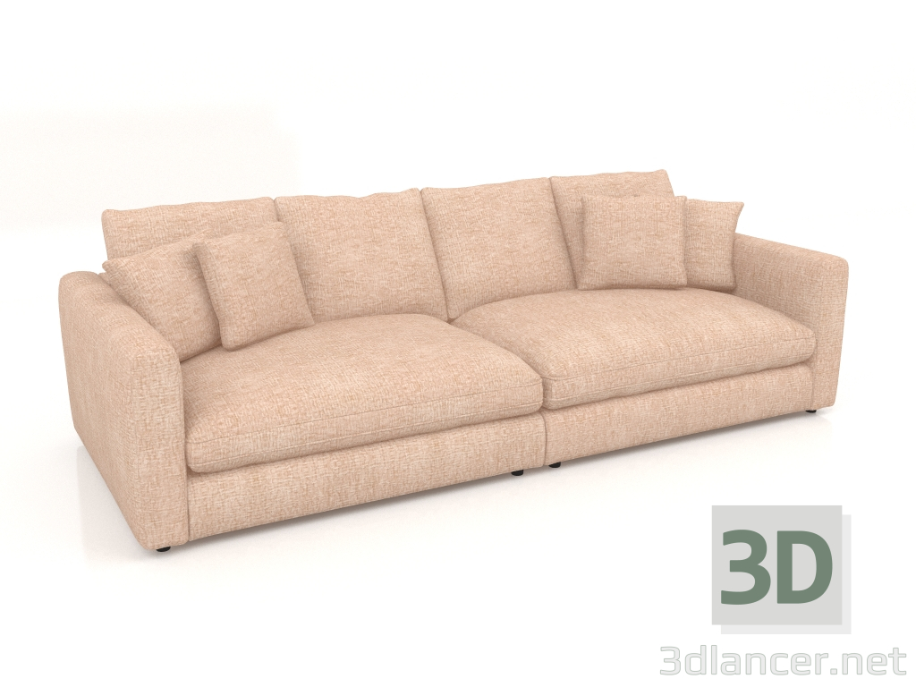 3d model 3-seater sofa Sense (Nature Soft) - preview