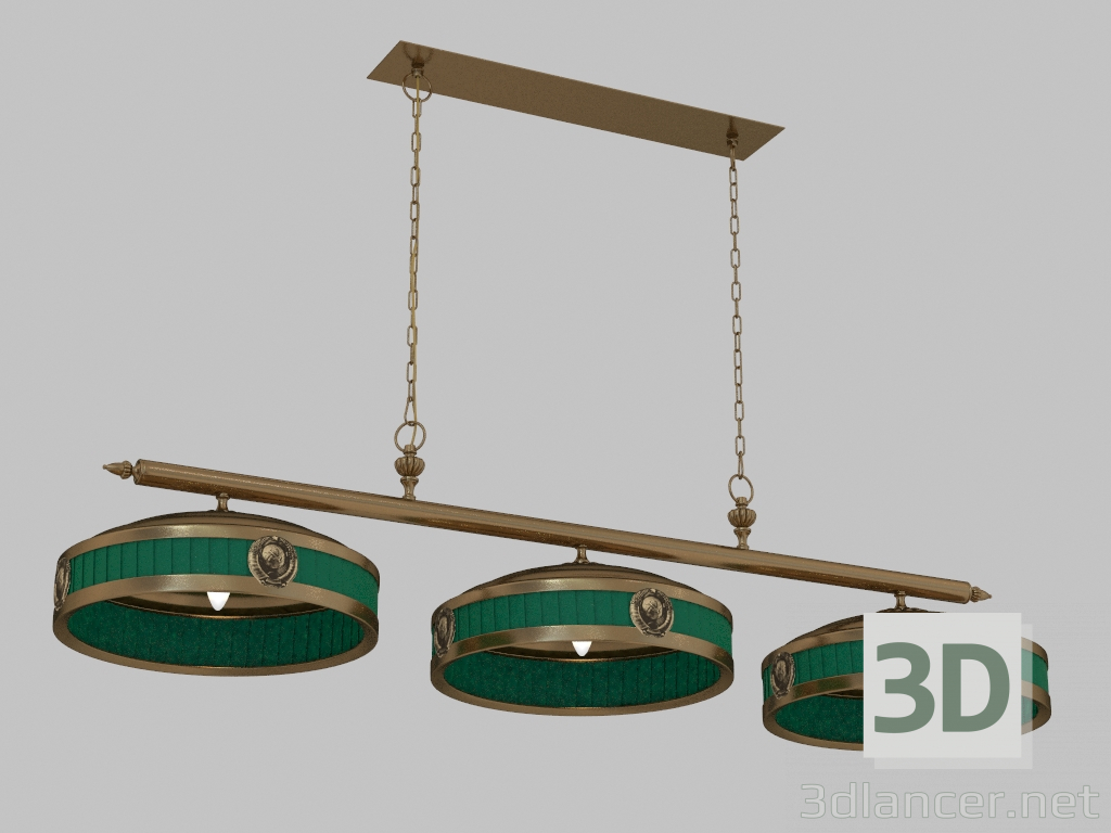 modèle 3D Lustre Cremlin (1274-3P) - preview