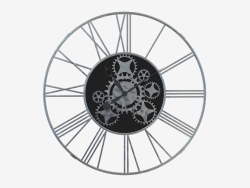 Clock with gears wall (d 120cm)