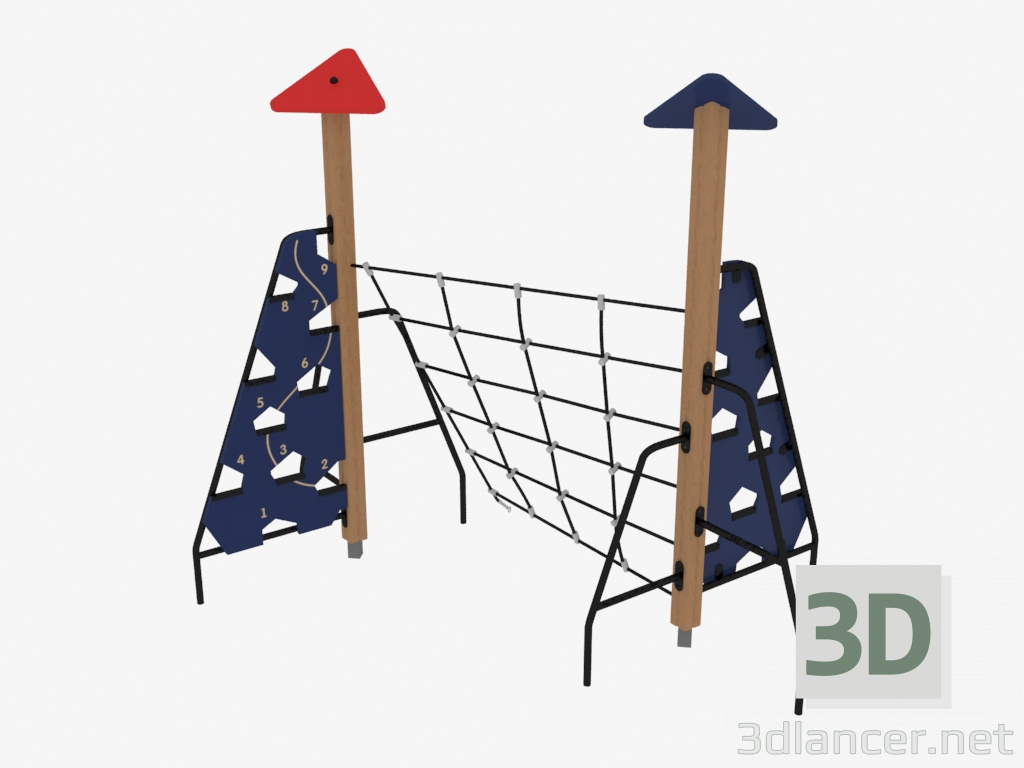 3d model Children's play complex (4444) - preview