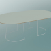 3 डी मॉडल कॉफी टेबल हवादार (बड़े, सफेद) - पूर्वावलोकन