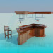 Modelo 3d Bar - preview