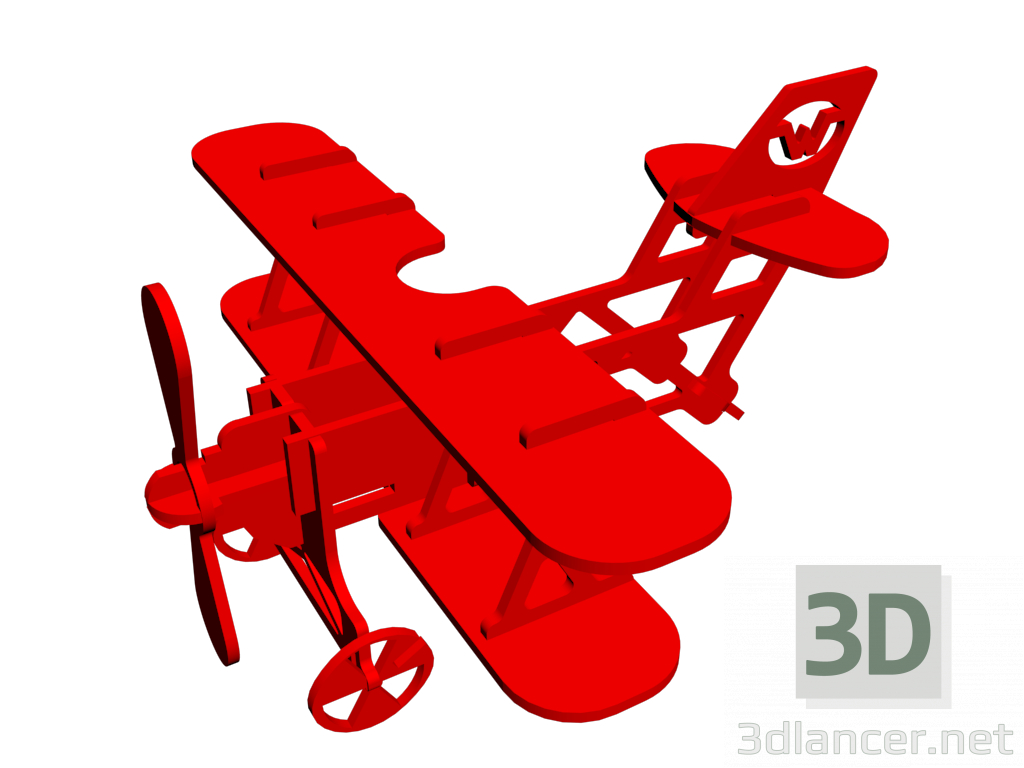 3d model Toy plane - preview 3d model Toy plane - preview