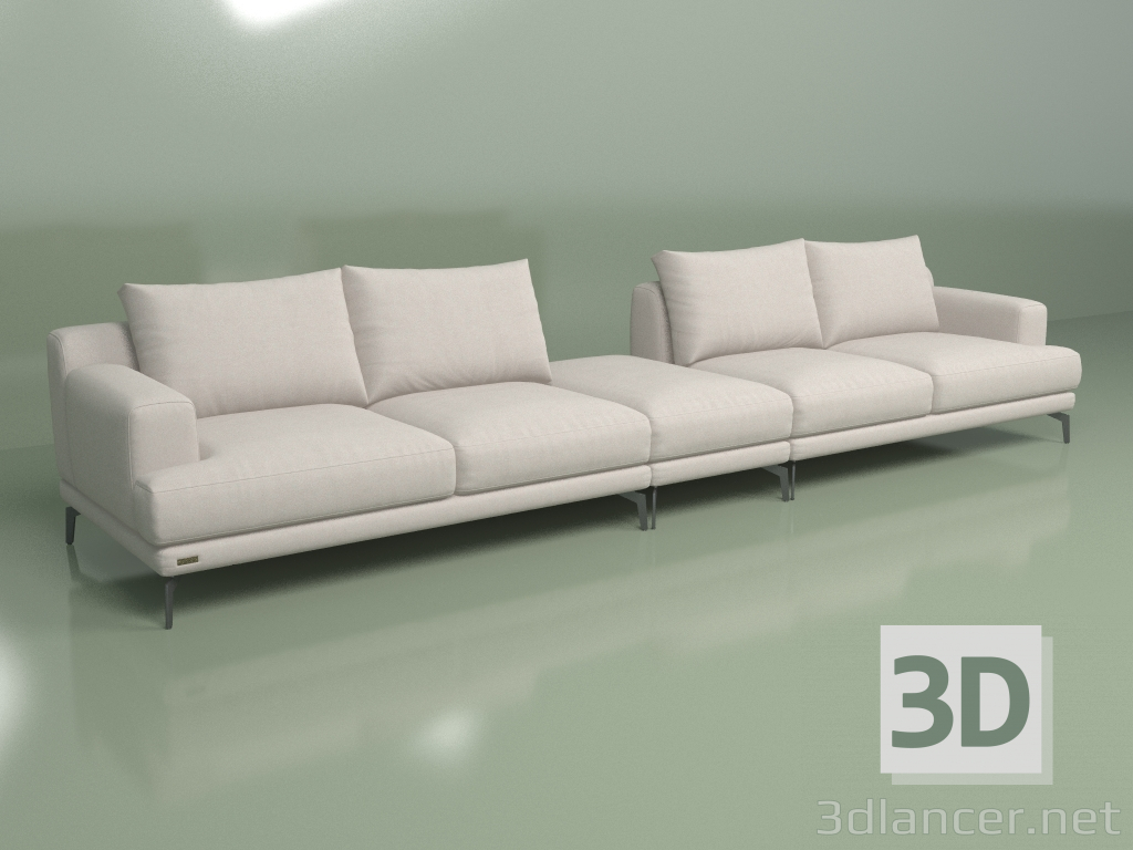 3D Modell Modulares Sofa Sydney (C4Lv + C9 + C4Pr) - Vorschau
