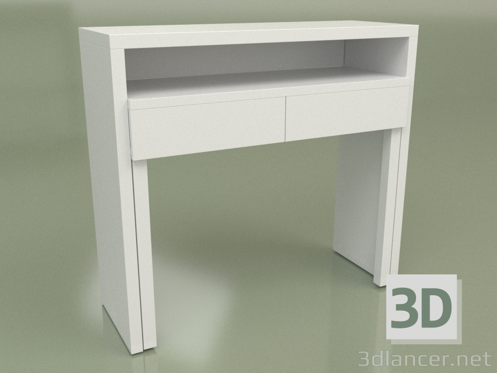 3D modeli Tuvalet masası konsolu Mn 540 (Beyaz) - önizleme