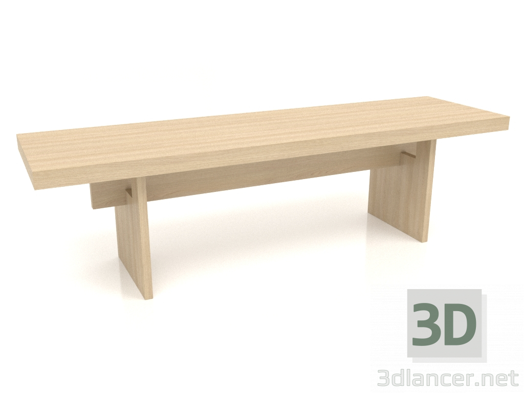 3D Modell Bank VK 13 (1600x450x450, Holz weiß) - Vorschau