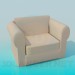 3D Modell Weiche Sessel - Vorschau
