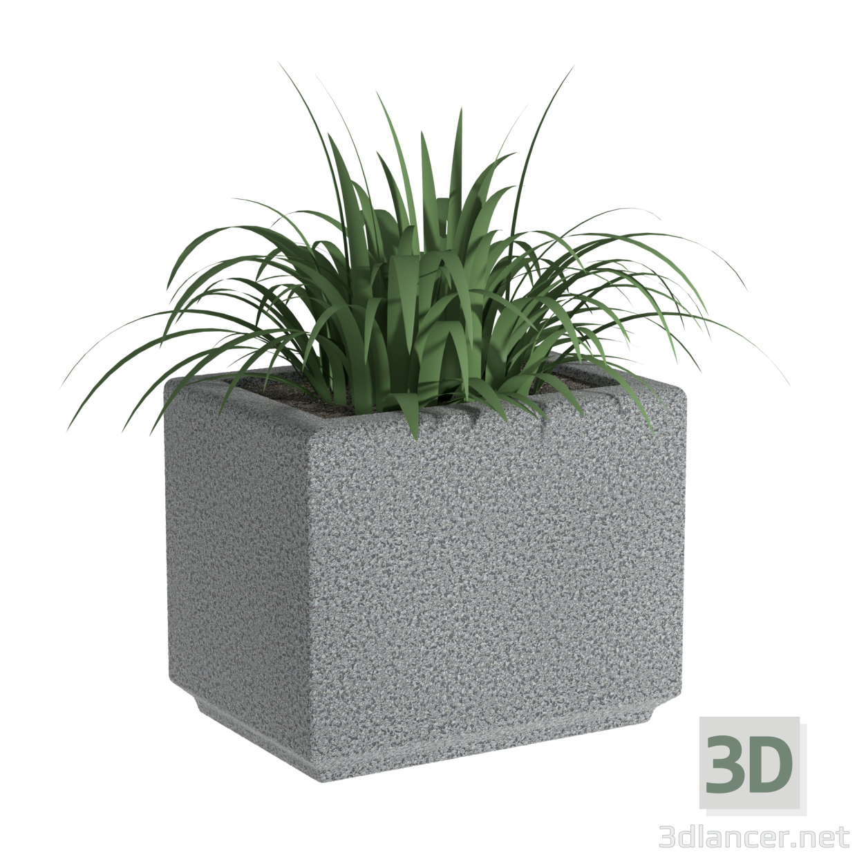 Blumentopf Largo 3 frei 3D-Modell kaufen - Rendern