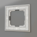 3d model Frame for 1 post Palacio Gracia (chrome-white) - preview
