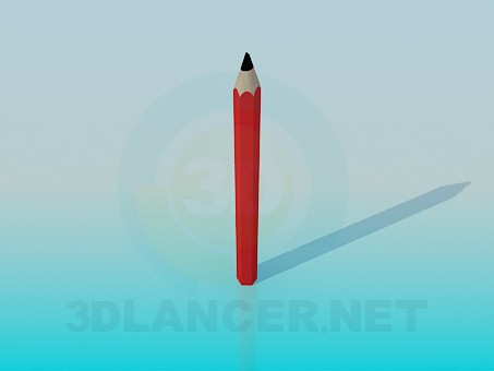 modelo 3D Lápiz - escuchar modelo 3D Lápiz - escuchar
