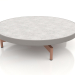 modèle 3D Table basse ronde Ø90x22 (Gris quartz, DEKTON Kreta) - preview
