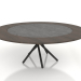 3d model Dining table Hector 140 (Extra Leaves Dark 140 - 200) - preview
