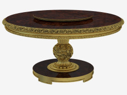 शास्त्रीय शैली 405 में डाइनिंग टेबल गोल