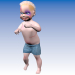 3d model the bad little boy for cartoon - preview