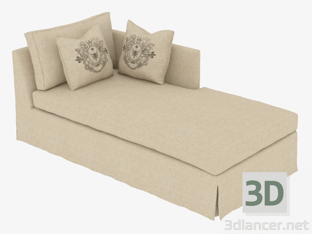 3d model Couch WALTEROM CHAISE RAF (7842.1302.A015-A) - vista previa