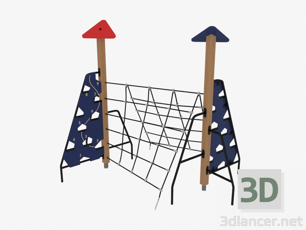 3d model Children's play complex (4445) - preview