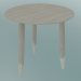 modello 3D Zoccolo decorativo da tavolo (SW1, Ø50cm, H 50cm, rovere oliato bianco) - anteprima