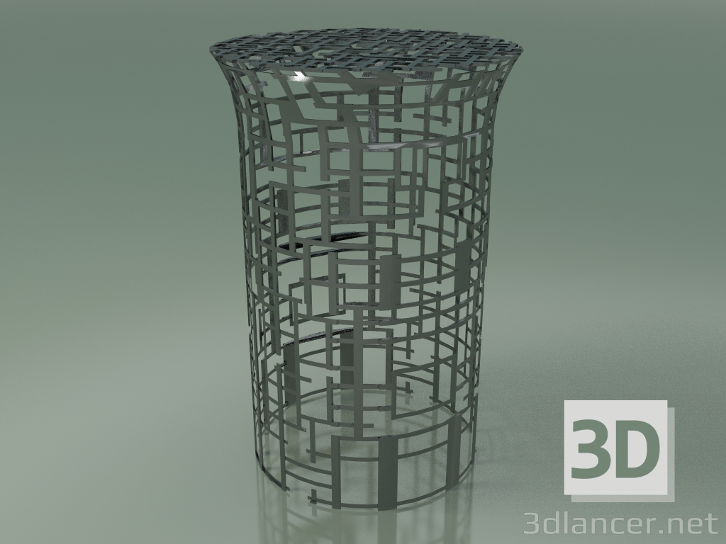 modèle 3D Table d'appoint fait main en tôle d'acier (60) - preview