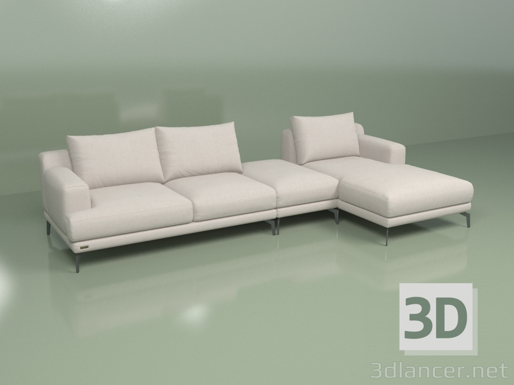 3d model Modular sofa Sydney (C4Lv + C9 + C0Pr) - preview