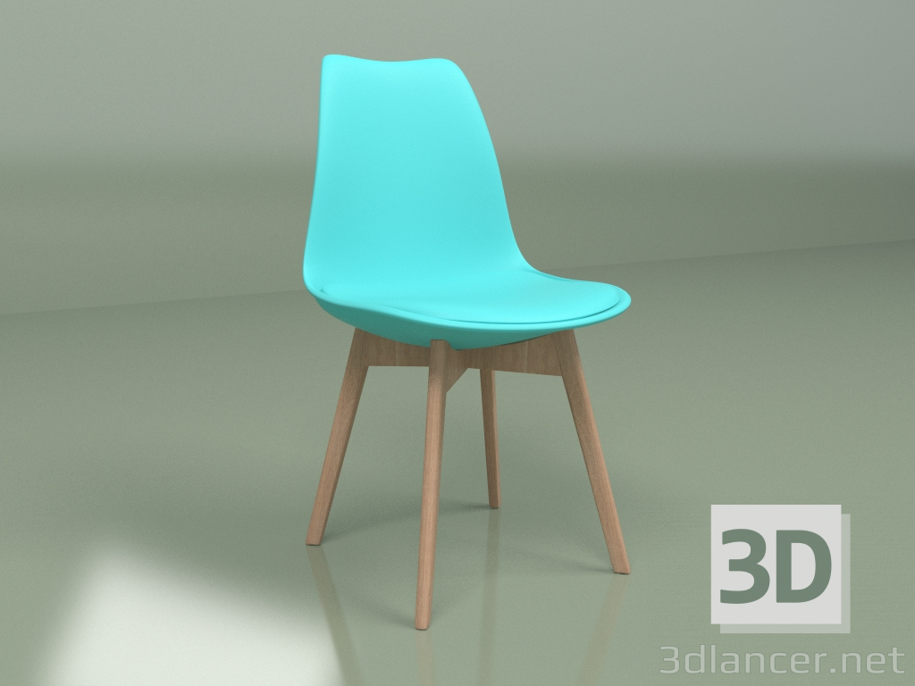 modello 3D Sedia Sephi (turchese) - anteprima