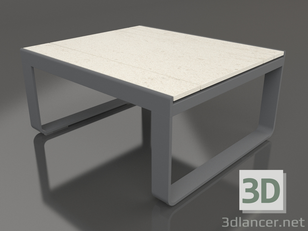 3D modeli Kulüp masası 80 (DEKTON Danae, Antrasit) - önizleme
