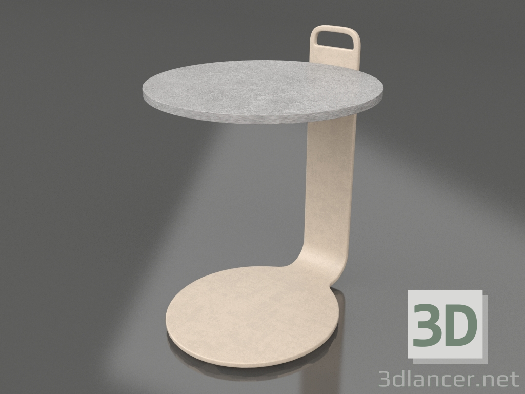 modello 3D Tavolino Ø36 (Sabbia, DEKTON Kreta) - anteprima