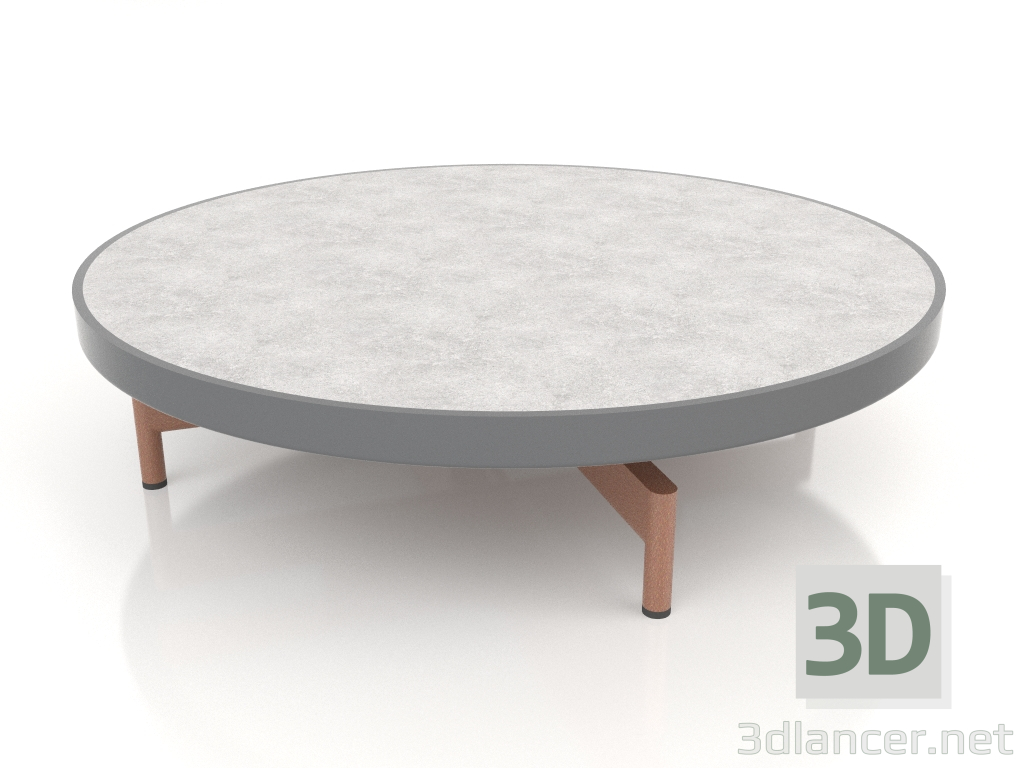 3d model Round coffee table Ø90x22 (Anthracite, DEKTON Kreta) - preview