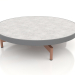 modèle 3D Table basse ronde Ø90x22 (Anthracite, DEKTON Kreta) - preview